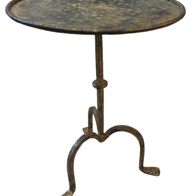 French Gilt Bronze Tripod Gueridon Side Table