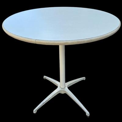 Mid Century Eames Style White Bistro Table