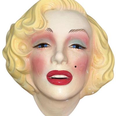 Vintage Marilyn Monroe Ceramic Face Wall Hanging