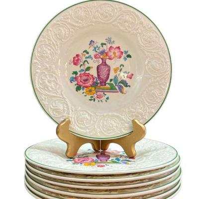 (7) WEDGWOOD ETRURIA ENGLAND Porcelain Floral Plates