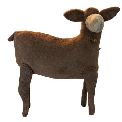 Folk Art Stuffed Lamb