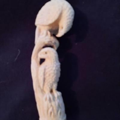 Various carved bone and horn