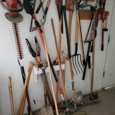Various yard and landscape tools