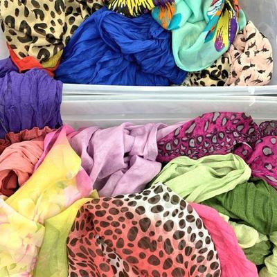 Just some of the scarves