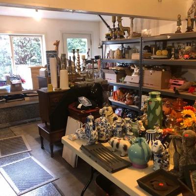 Lots of Christmas, vases, Pictures, rugs, chairs, pillows, lots and lots of things