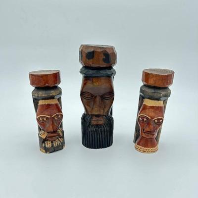 Jamaican carved heads