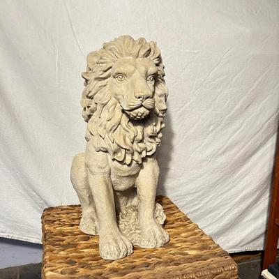 Lion statue- resin?