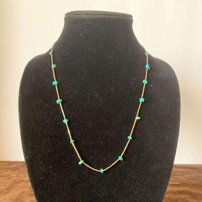 Sterling and turquoise necklace
