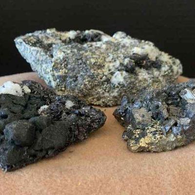 Pyrite black tourmaline and Pyrite quartz