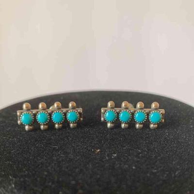 Sterling silver and turquoise earrings