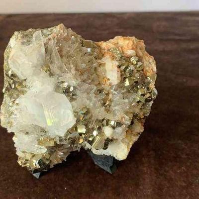 Quartz and pyrite