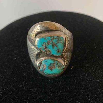 Sterling and turquoise ring