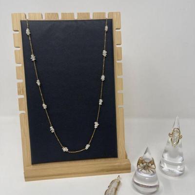 14k Gold & Pearl Jewelry - 36.2g