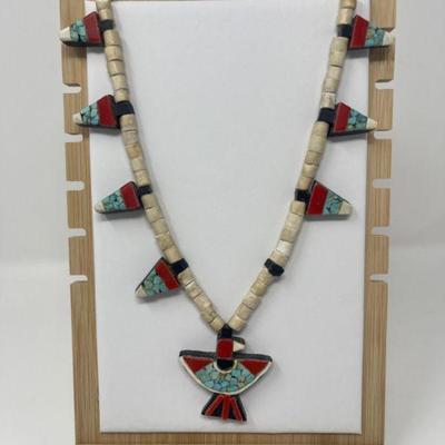 Santo Domingo Thunderbird Inspired Necklace
