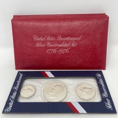 (3) 1776-1976 United States Bicentennial Silver Uncirculated Set