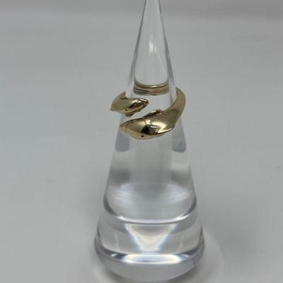 14k Gold Dolphin Ring - 7.8g