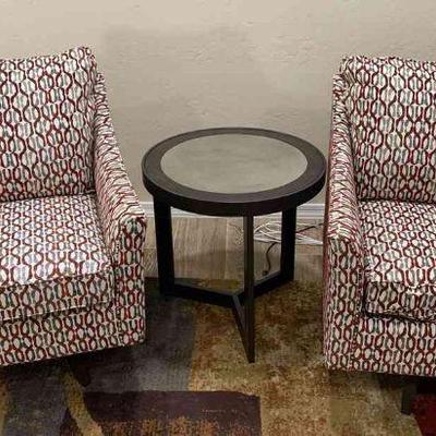 Matching chairs and end table
