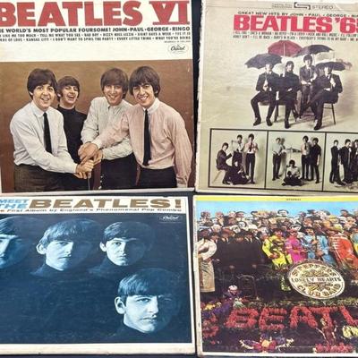 (4) Beatles Album Covers