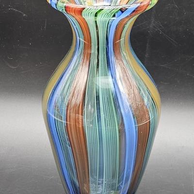 Handmade Badash Art Glass 11in Vase