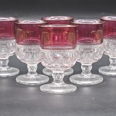 6- King's Crown by Tiffin Franciscan Juice Glasses
