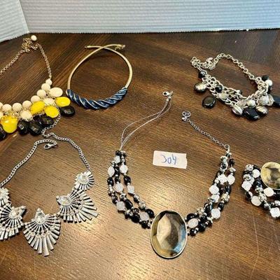 6pc Necklaces and Bracelet