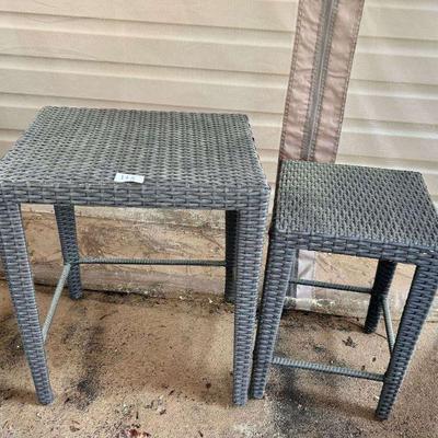 2pc Patio Side Tables
