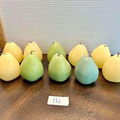 10pc Pear Candles