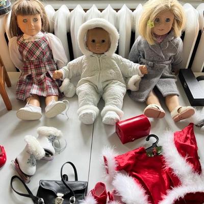 vintage American Girl dolls and accessories