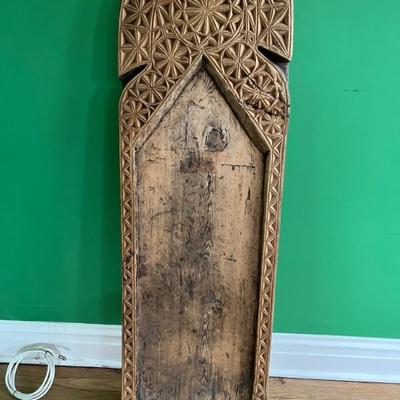 Antique Islamic prayer board, beautifully carved, from Swat India