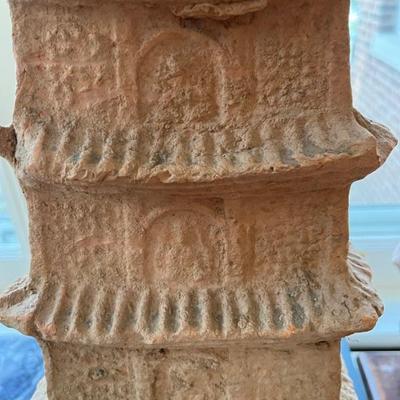 12th century terracotta pagoda from Vietnam, Ly Dynasty Stupa with Buddhas on every level