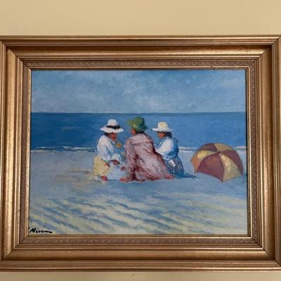 Signed painting, after Winslow Homer