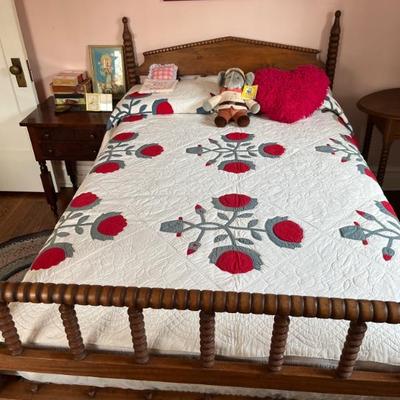Antique full sized Jenny Lind bed