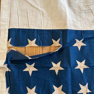 Antique stars and striped bunting
