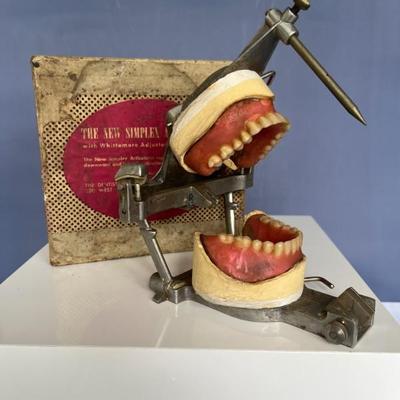 But he wanted to be a dentist and had collected lots of vintage dental equipment and tools. There are dental articulators, mold trays,...
