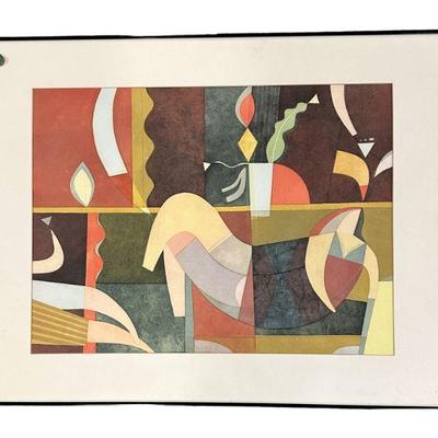 JAN FORREST ORIGINAL ABSTRACT WATERCOLOR