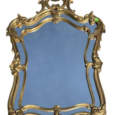 ITALIAN CARVED GILT WOOD MIRROR