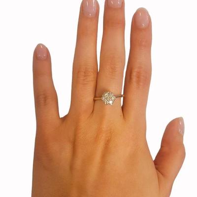 LADIES ESTATE 14K DIAMOND RING SIZE 8 1/2