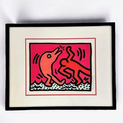 KEITH HARING POP SHOP V 1989 SILKSCREEN LTD ED