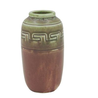 ANTIQUE ROOKWOOD GREEK KEY DESIGN VASE