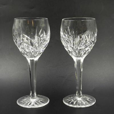 PAIR WATERFORD CRYSTAL KINCORA WINE GLASSES