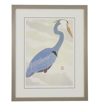 IKKI MATSUMOTO BLUE HERON LIMITED EDITION SIGNED