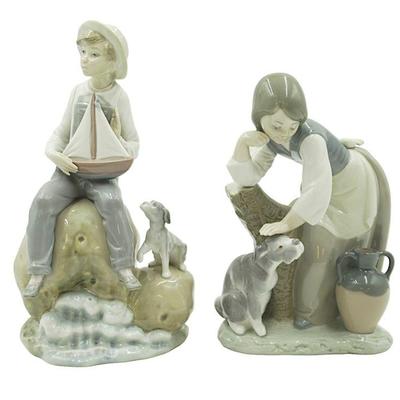 LLADRO "SEA FEVER" AND "CARESS AND REST" FIGURINES