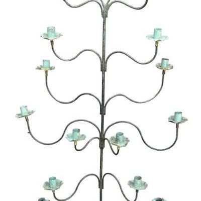 FLOOR WROUGHT IRON 13 LIGHT FLOOR CANDLEABRA