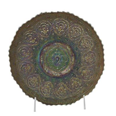 FENTON PERSIAN MEDALLION FOOTED PLATE
