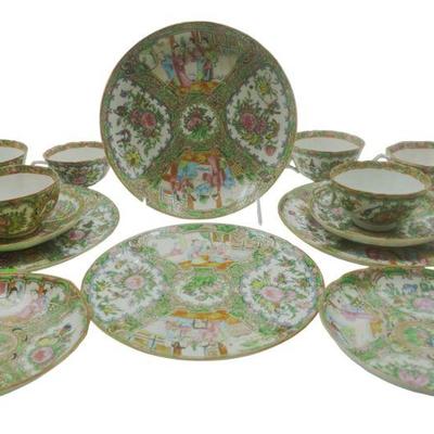 16 PC ROSE MANDARIN CHINESE EXPORT CHINA