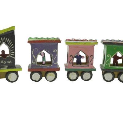 CANDELARIO MEDRANO (1918-1986) "EL TRAIN" MEXICAN FOLK ART