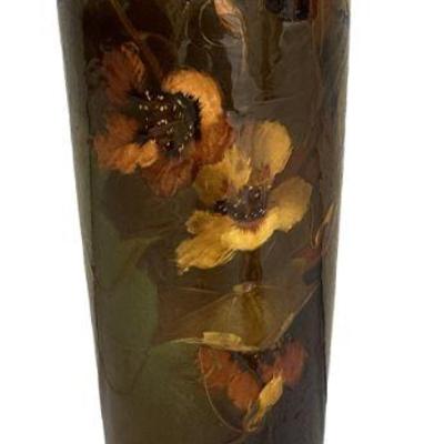 LARGE RARE ROSEVILLE ROZANE VASE BY W. MYERS