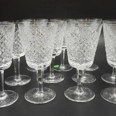 11 WATERFORD CRYSTAL ALANA WATER GOBLETS