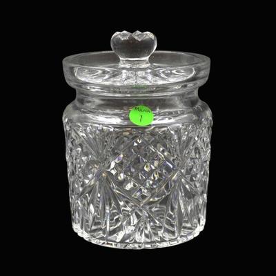 VINTAGE WATERFORD CRYSTAL BISCUIT BARREL