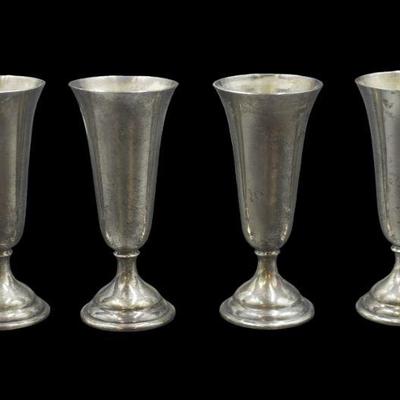 4 STERLING SILVER CORDIALs